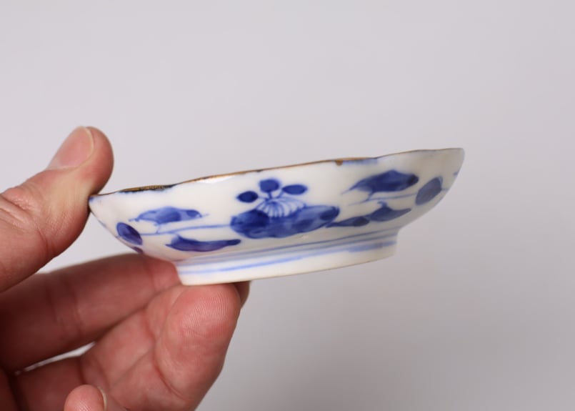 175 色絵 伊万里焼 花 鳥 通り物 豆皿 | あさい骨董店