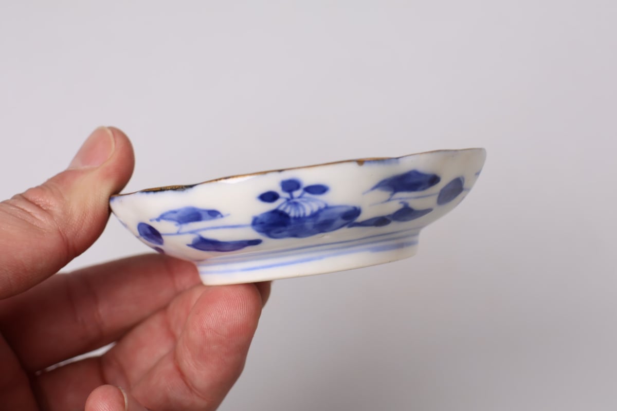 175 色絵 伊万里焼 花 鳥 通り物 豆皿 | あさい骨董店