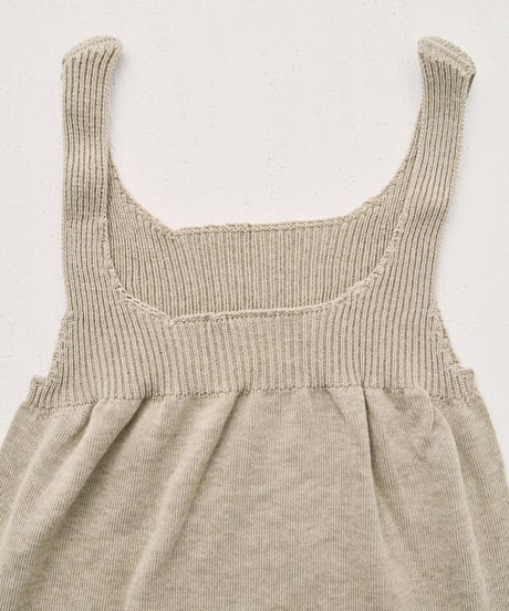 【ladies】タンクシュミーズ　あまぐも（khaki gray）