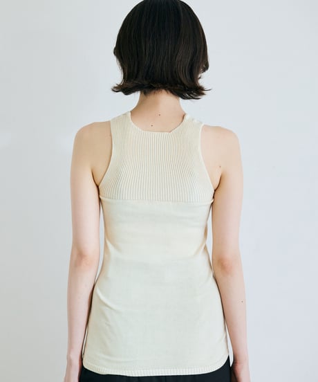 【ladies】ノースリーブプルオーバー　あまぐも（khaki gray）