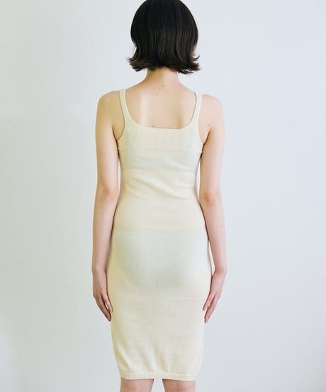 【ladies】タンクシュミーズ　あまぐも（khaki gray）