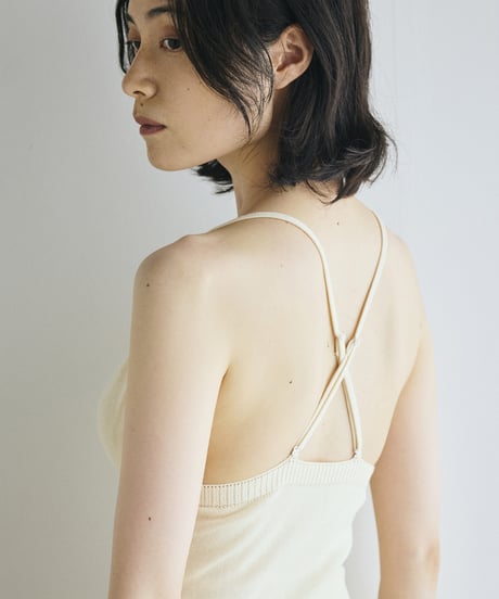 【ladies】ブラキャミソール　あまぐも（khaki gray）