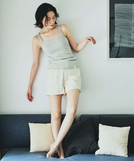 【ladies】ベーシックタンクトップ　あさひ（light yellow）