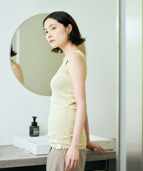 【ladies】2wayタンクトップ　あさひ（light yellow）