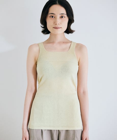 【ladies】2wayタンクトップ　あさひ（light yellow）