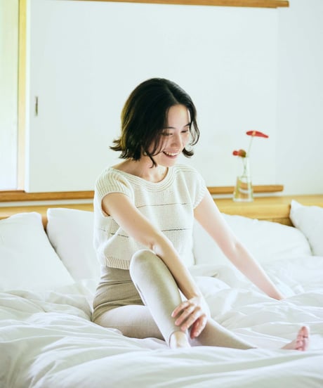 【ladies】ハイウエストレギンス　あまぐも（khaki gray）