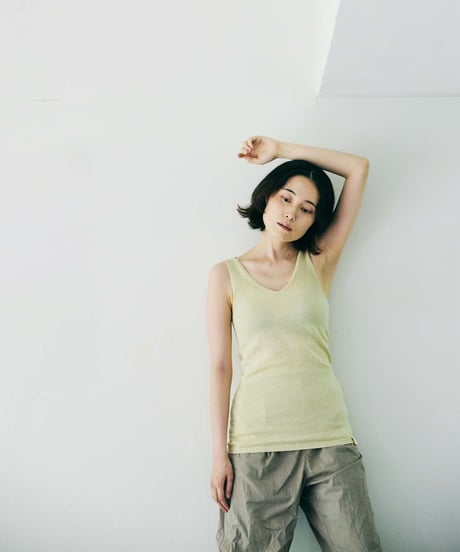 【ladies】2wayタンクトップ　あさひ（light yellow）