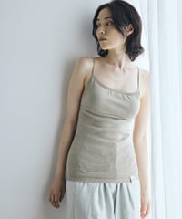 【ladies】ブラキャミソール　あまぐも（khaki gray）