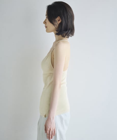 【ladies】ブラキャミソール　あまぐも（khaki gray）