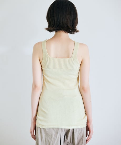 【ladies】2wayタンクトップ　あさひ（light yellow）