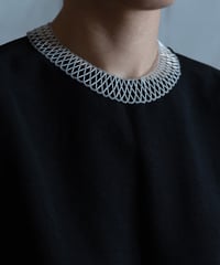 pluie / beaded collar necklace