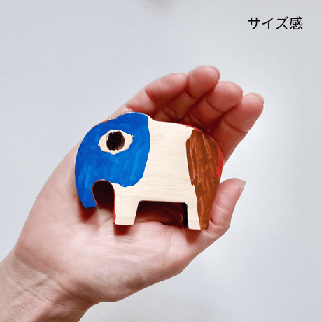hyoitto マグネット 動物シリーズ-ライオン03／一点物 かわいい木製文具 ハンドメイド