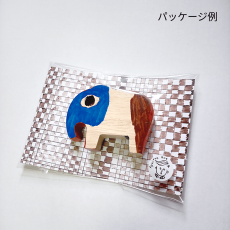 hyoitto マグネット 動物シリーズ-ライオン03／一点物 かわいい木製文具 ハンドメイド