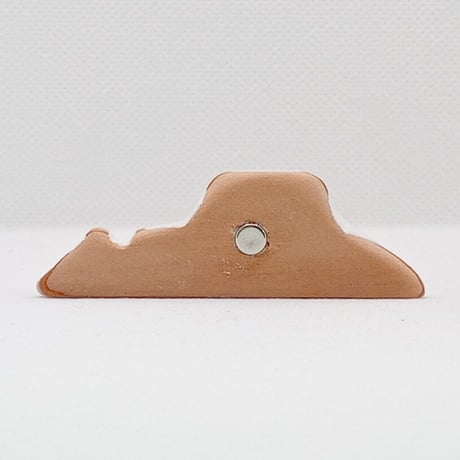 hyoitto マグネット 山シリーズ-残雪01／一点物 素朴木製文具 ハンドメイド