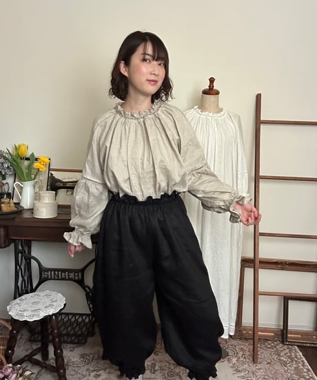 【キナリ】はしごレースブラウス