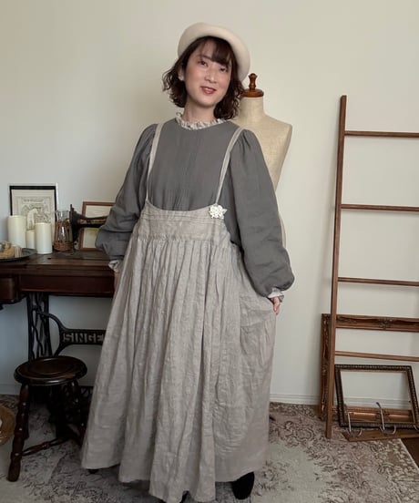 【アッシュカーキ】プリュムワンピース