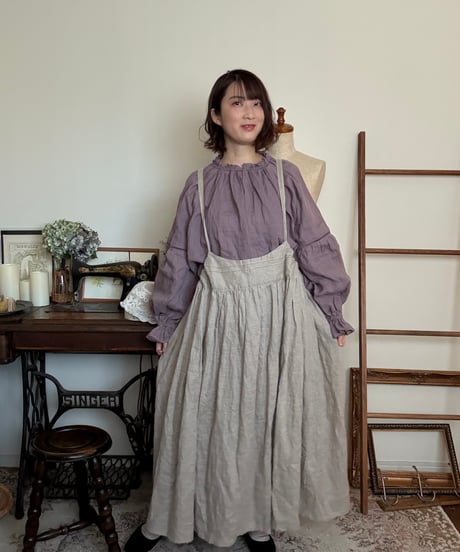【すみれ】はしごレースブラウス