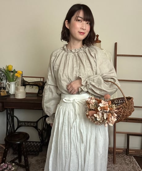 【キナリ】はしごレースブラウス