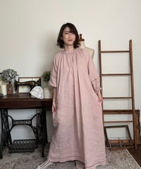 【さくらピンク】はしごレースワンピース