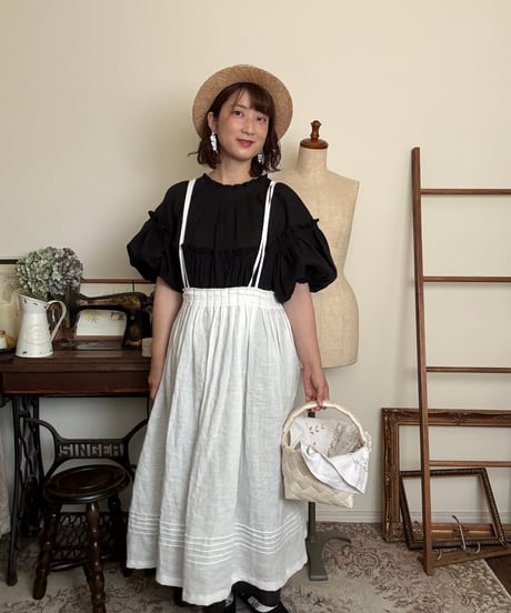 【ホワイト】クロスタックタブリエ