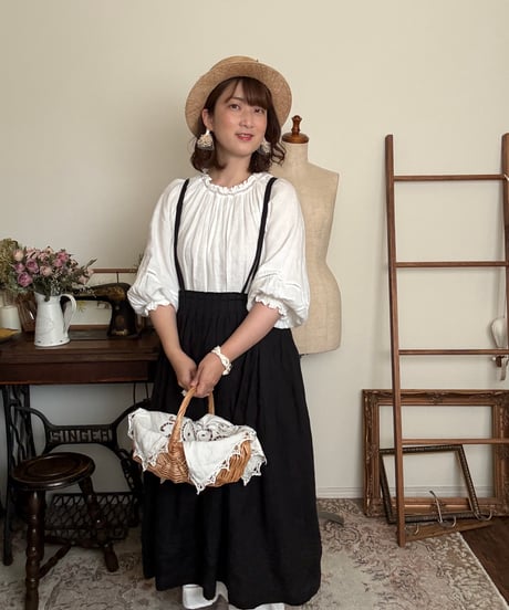 【ブラック】クロスタックタブリエ
