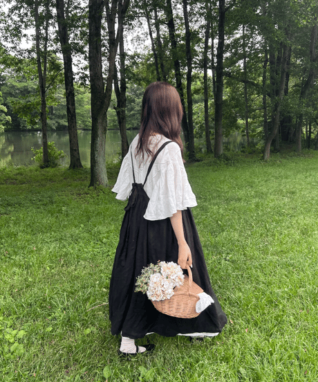 【ブラック】フェアリーキャミワンピース