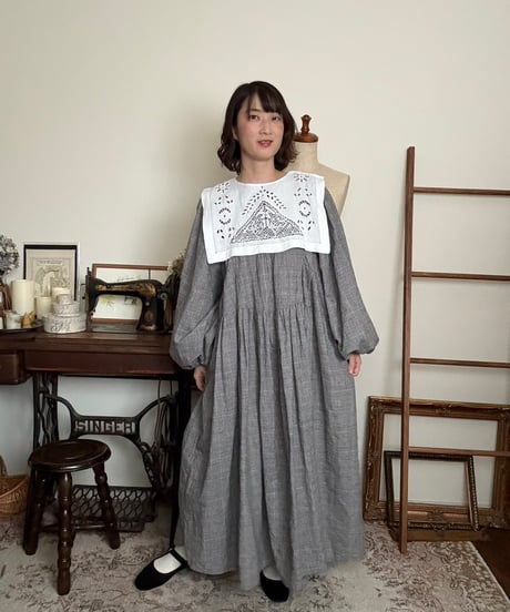 【グレンチェック】プリュムワンピース