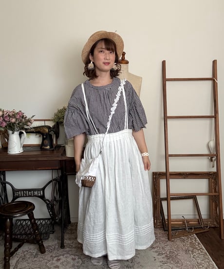 【ホワイト】クロスタックタブリエ