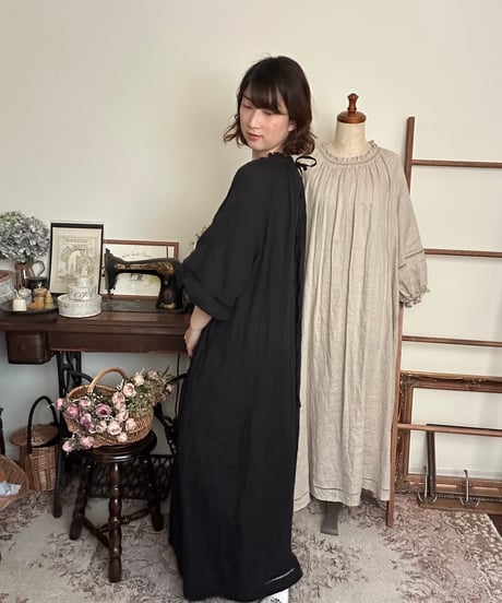 【ブラック】はしごレースワンピース