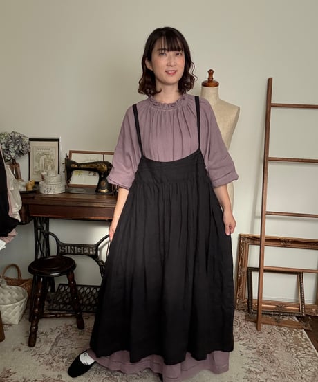 【すみれ】はしごレースワンピース