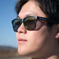 ポラライズドサングラス（偏光レンズ） 《ローズ／ブラックスモーク》
