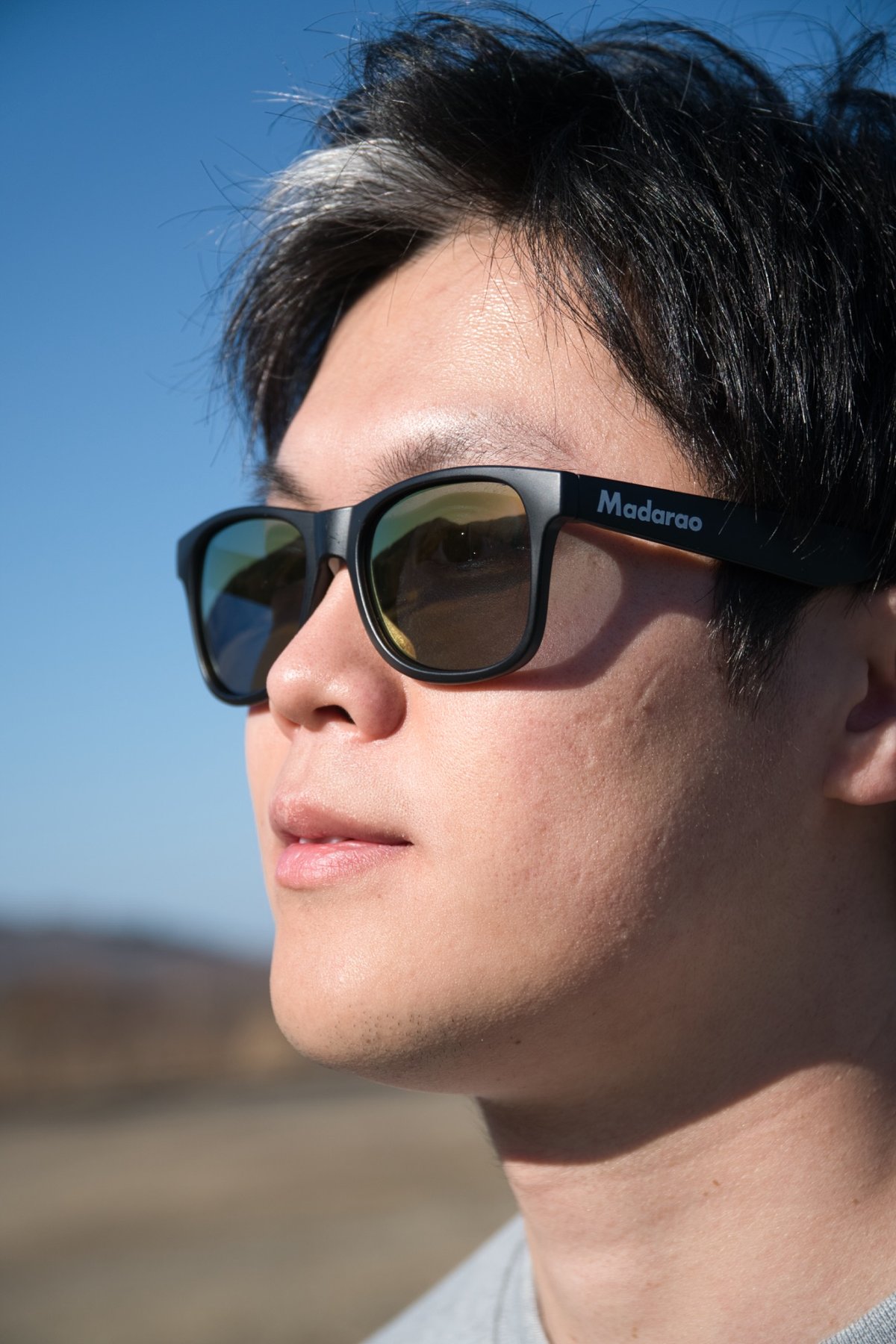 ポラライズドサングラス（偏光レンズ） 《ローズ／ブラックスモーク