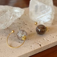ear cuff /  マイカインクォーツ　花冠03
