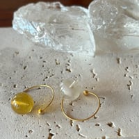 ear cuff /  フローライトイエロー　クリア