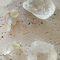 ear cuff / シャンパンクォーツ　氷柱チャーム