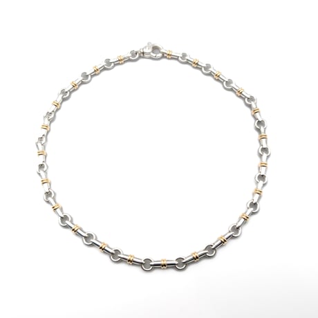 Tiffany & Co. Vintage 18K Gold & Silver Bridle Link Necklace