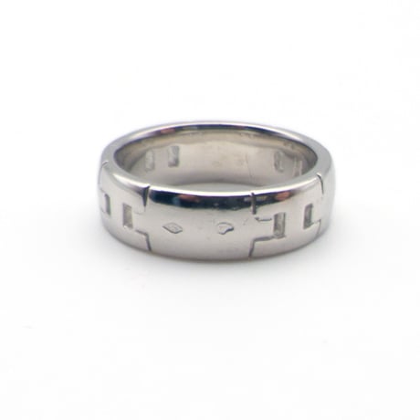 HERMÈS 18K White Gold Hercules Ring #50