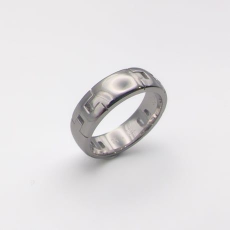 HERMÈS 18K White Gold Hercules Ring #50