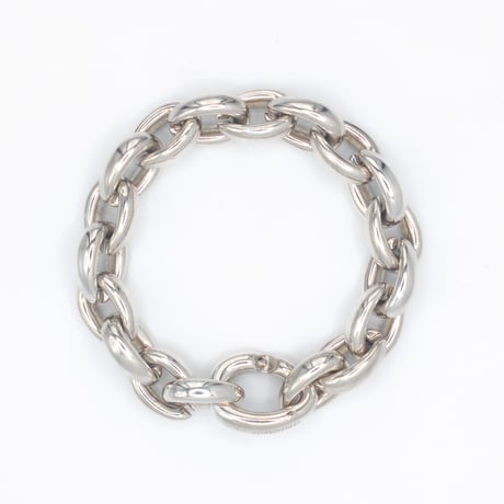 【価格はお問い合わせ下さい】Hermès Acrobate Sterling Silver Bracelet (MM / 19 Links)
