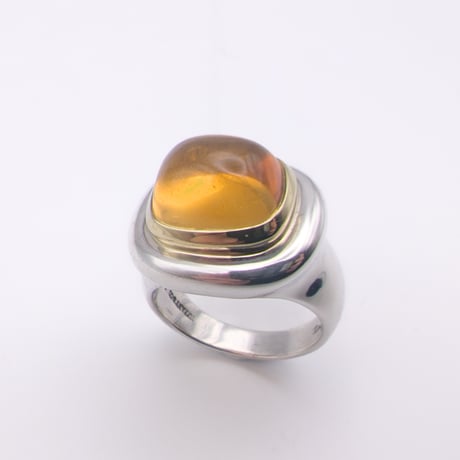 Tiffany & Co. Paloma Picasso 18K & Silver Citrine Dome Ring