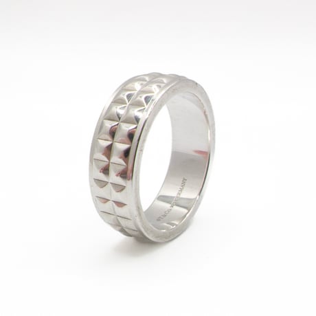 Tiffany & Co. Sterling Silver Pyramid Stud Band Ring