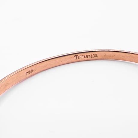 Tiffany & Co. 18K Hook & Eye Flat Bangle
