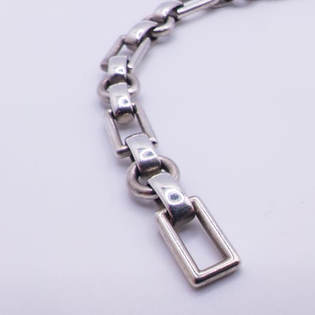 【大きめサイズ】Tiffany & Co. Rectangle & Circle Link Bracelet