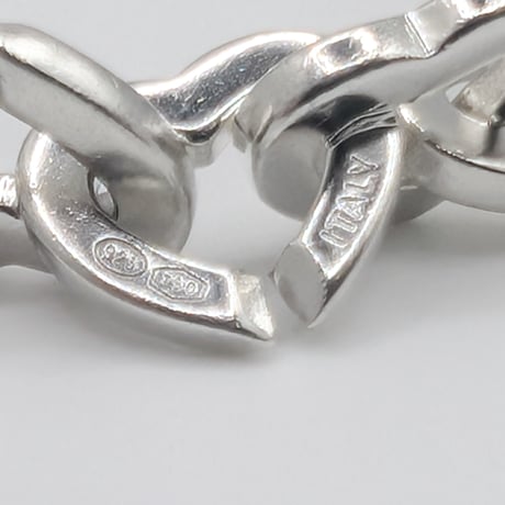 Tiffany & Co. Sterling Silver & 18K Gold Heart Link Bracelet