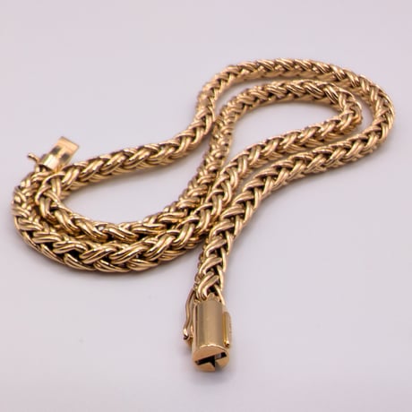 Tiffany & Co. Vintage 14K Wheat Chain Necklace（1980s）