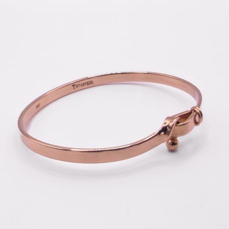 Tiffany & Co. 18K Hook & Eye Flat Bangle