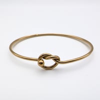 Tiffany & Co. 18K Yellow Gold Love Knot Bangle