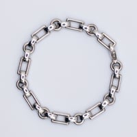 【大きめサイズ】Tiffany & Co. Rectangle & Circle Link Bracelet