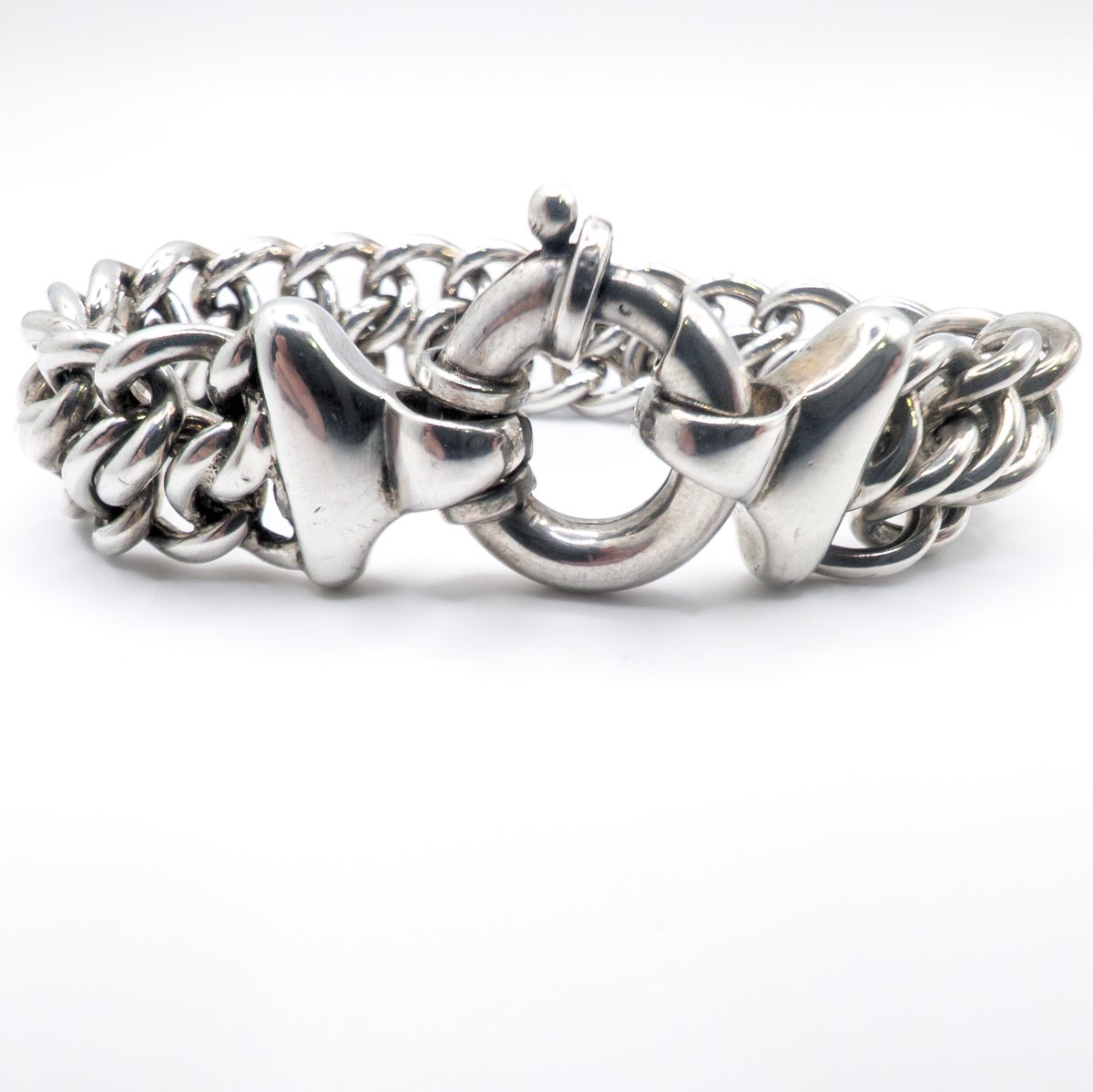 Tiffany & Co. Sterling Silver Heavy Double Curb
