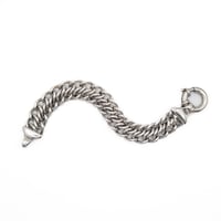 Tiffany & Co. Sterling Silver Heavy Double Curb Link Bracelet (Italy)
